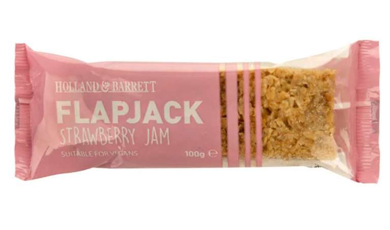 Holland & Barrett Strawberry Jam Flapjack - Free C&C