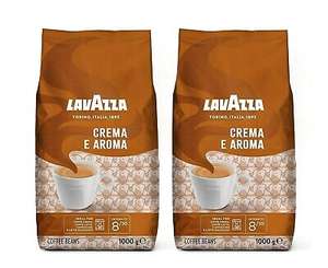 (PK Of -2) Lavazza Crema e Aroma Roasted Coffee Beans 1kg - W/Code - Sold by Beautymagasin
