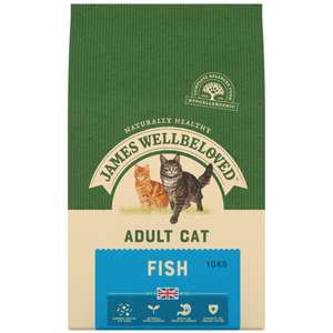James Wellbeloved Dry Adult Cat Food - Fish 4kg £20.99 + £3.95 delivery @ The Range