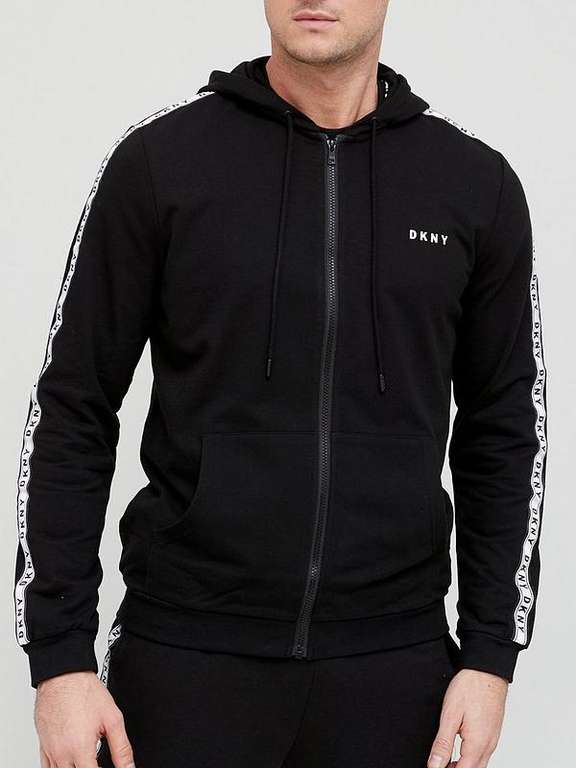DKNY Kings Long Sleeve Hooded Top - Black for £24 + Free Click and Collect @ Very