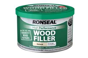 Ronseal High Performance Wood Filler Natural 275g - £7.43 + free click and collect from Travis Perkins
