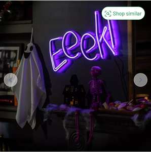 Argos Home Battery Neon Eeek Sign Halloween Light (more in OP) free C&C