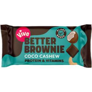 Vive Vegan Better Brownie Coconut Cashew 96p @ Ocado