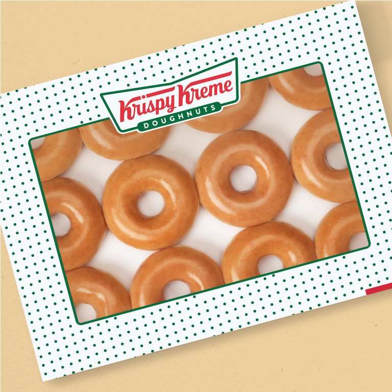 12 Krispy Kreme original glazed doughnuts via Octoplus Rewards App - click & collect