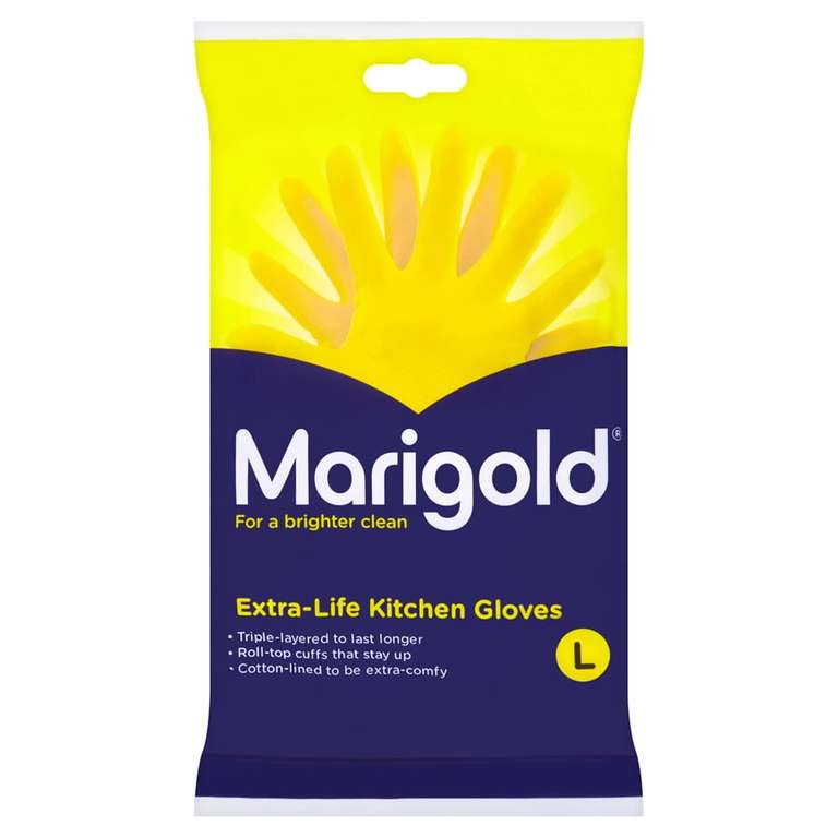 Marigold Large Extra Life Kitchen Gloves £1.50 + Free Click & Collect @ Wilko