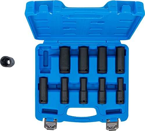 BGS 5206 | Impact Socket Set, Hexagon, deep | 12.5 mm (1/2") Drive | 10 - 24 mm | 10 pcs.