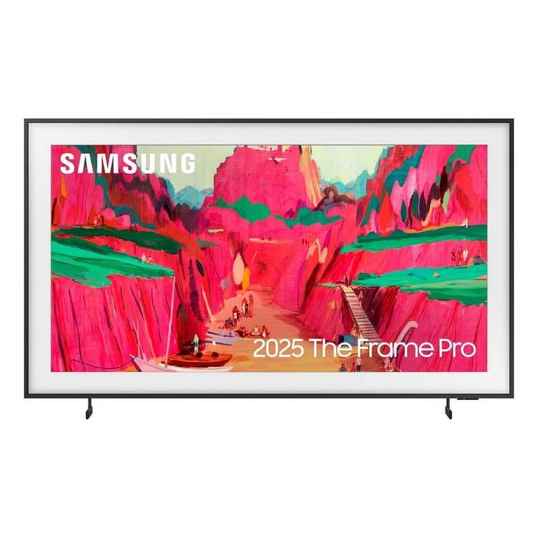 Samsung 65" The Frame Pro Neo QLED 4K TV - QE65LS03FWUXXU + free B750F soundbar and subwoofer + free bezel - With Code