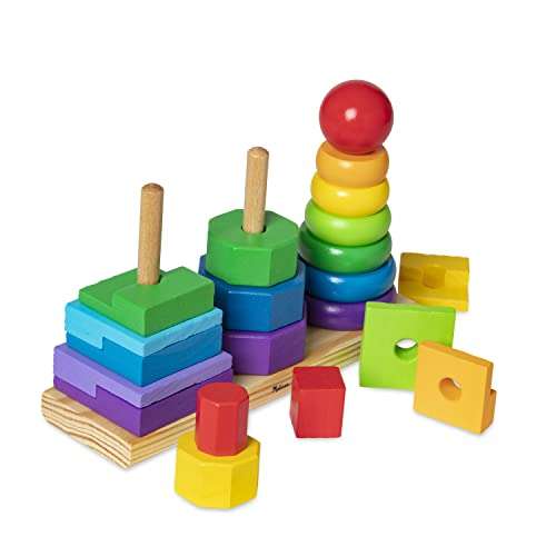 Melissa & Doug Geometric Stacker - Developmental Toy - Motor Skills - Problem Solving - £8.60 @ Amazon