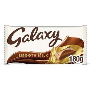 Galaxy Smooth Milk Chocolate Bar, Chocolate Gift, Sharing Bar, 180g