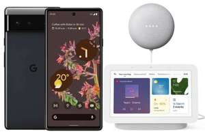 Google Pixel 6 5G + Nest Hub & Mini - 20GB (40GB With Volt) O2 Data £21 Per Month / Zero Upfront With Code (24m - £504) @ Affordable Mobiles