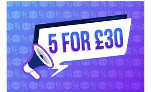 5 for £30 on Funko Pops + £3.99 delivery @ Pop In A Box