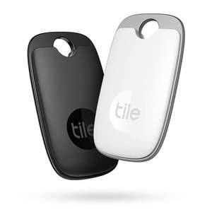 Tile Pro (2022) Bluetooth Item Finder, 2 Pack, 120m finding range, replaceable battery