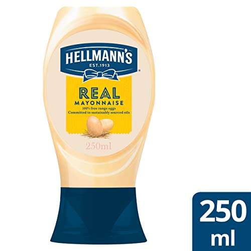 Hellmann's Real Mayonnaise, 250ml £1 each (minimum order 3 ) @ Amazon