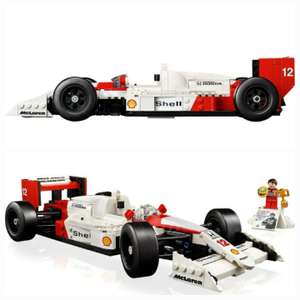 LEGO Icons McLaren MP4/4 & Ayrton Senna Set for Adults, with working steering 18+ 10330
