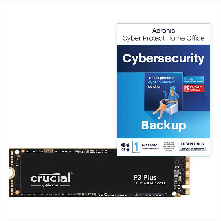 Crucial P3 Plus 1TB M.2 PCIe Gen4 NVMe Internal SSD