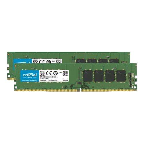 Crucial - DDR4 kit - 64 GB: 2 x 32 GB - DIMM 288-pin - 3200 MHz / PC4-25600 £106.81 @ Balicom