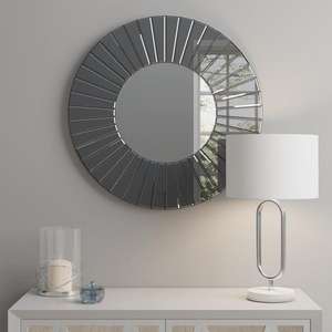 Round Smoked Wall Mirror, 65cm £17.50 + £3.95 delivery @ Dunelm