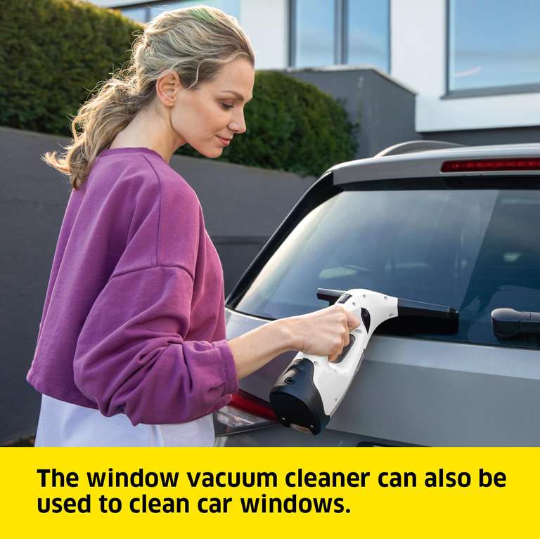 Kärcher Window Vac WV 2 Plus N, Battery Running Time: 35 min, Spray Bottle with Microfibre Cloth, 20 ml Window Cleaner Concentrate