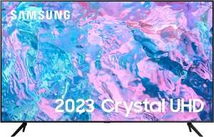 Samsung CU7100 UHD HDR Smart TV (2023) 4K, 43" - £309 / 50" - £349 / 55" - £409 / 65" - £539, inc 5 year warranty