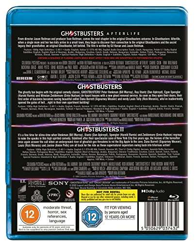 Ghostbusters Triple: (1984), II & Afterlife (Blu-ray) £12 @ Amazon