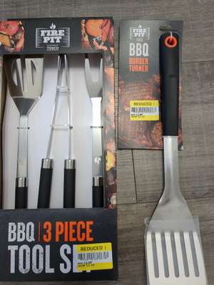Fire Pit 3-Piece BBQ Tools - 30p instore at Tesco in Port, Glasgow