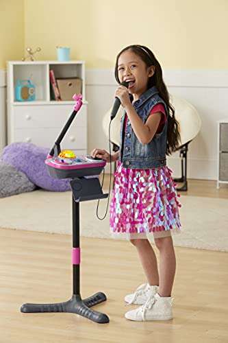 VTech Kidi Super Star DJ, Kids Microphone Toy with Songs and Sound Effects, Microphone and Adjustable Stand £39.99 @ Amazon