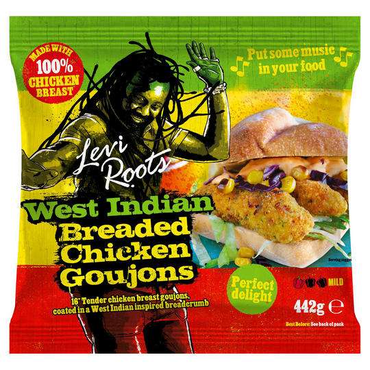 Levi Roots West Indian Breaded Chicken Goujons 442g £2 (Online Exclusive / Minimum Spend Applies) @ Iceland