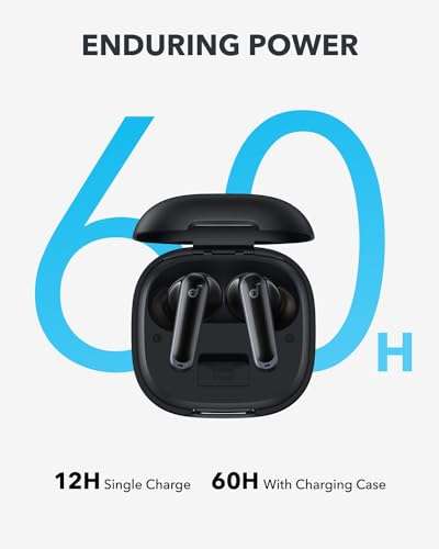 soundcore P40i by Anker Adaptive Noise Cancelling Earbuds 60H Playtime, Wireless Charging, Bluetooth 5.3 sold by AnkerDirect UK / FBA