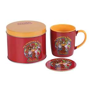 Steven Rhodes: Mug and Coaster Gift Tin Set - My Imaginary Friends Think I'm Cool