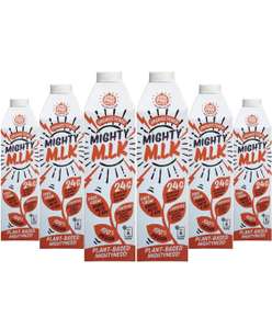 Mighty Pea Unsweetened Milk (6x 1litre) - £7.50 @ Amazon