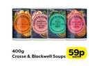 Crosse & Blackwell Soups 400g - Scotch Broth, Ham Hock & Veg, Pea & Mint, Smokey Lentil & Bacon