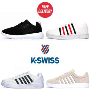 Up to 50% off K-Swiss Trainers sale plus Extra 25% off with Code + Free Delivery (inc clearance) @ Express Trainers