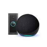 Ring Video Doorbell Wired, Works with Alexa + Echo Dot 5th gen 2022 Charcoal - Smart Home Starter Kit £54.99 @ Amazon