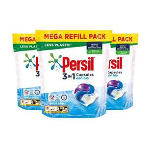 Persil 3 in 1 Non Bio Sensitive Capsules 50 Wash Mega Refill Pack of 3 (150 Washes Total) £25.50 / £17.84 subscribe and save at Amazon