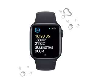 APPLE Watch SE (2022) Midnight / Midnight Sports Band 40 mm DAMAGED BOX - £169.32 with code + £2.99 delivery @ currys_clearance / eBay