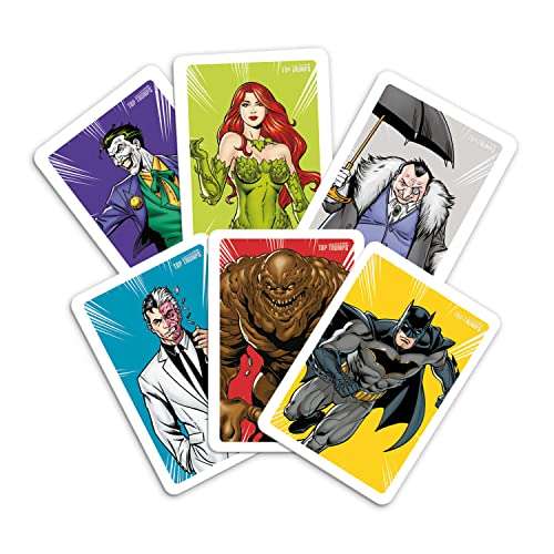 DC Comics Batman Top Trumps Match Board Game, Play with Batman, Robin, Catwoman, Riddler, and Joker - £9.40 @ Amazon