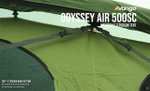 Vango Odyssey Inflatable Family Tunnel Tent, Epsom Green, Airbeam SC [Amazon Exclusive]