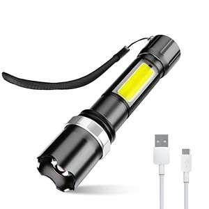 Fulighture Rechargeable LED Torch, Adjustable Focus, Magnetic, Waterproof 3 MODES With Voucher Sold By Fulighture LED FBA