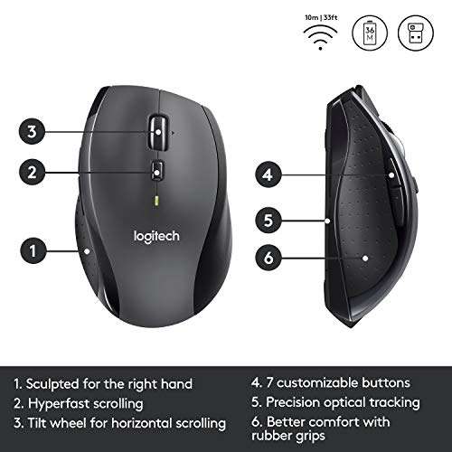 Logitech M705 Marathon Wireless Mouse - Like New - £15.83 with discount at checkout @ Amazon Warehouse