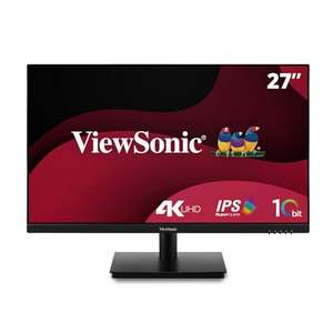 ViewSonic VA2762-4K 27" IPS Monitor 4K, HDMI x2, DisplayPort, Anti-glare, VESA compatible, 10-bit, HDR10, Ergonomic, Eye ProTech