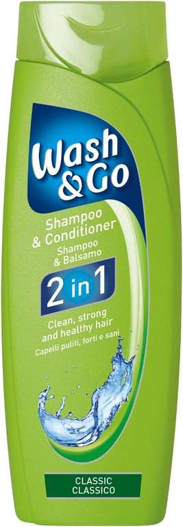 Wash & Go 2 in 1 Shampoo and Conditioner (200ml x 9 bottles) - £7.65 (£7.27 Subscribe & Save) @ Amazon
