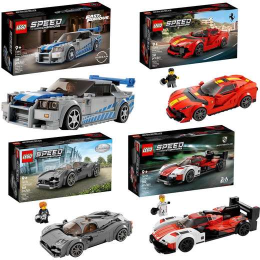 LEGO Speed Champions 76917 Nissan Skyline + 76914 + 76915 + 76916 - 4 Set Bundle £59.99 @ Jadlam