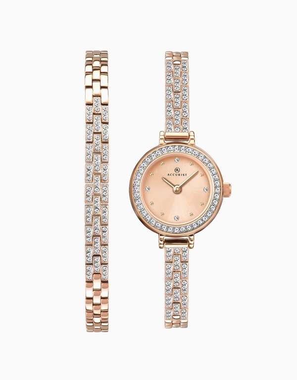 Various Analogue watches (Accurist, Limit, Sekonda) e.g. Accurist Womens Rose Gold Plated Stone Set free C&C