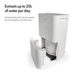 VonHaus 20L/Day Dehumidifier - LED Display, 24 Hour Timer, Continuous Drainage, 4L Tank - W/Code