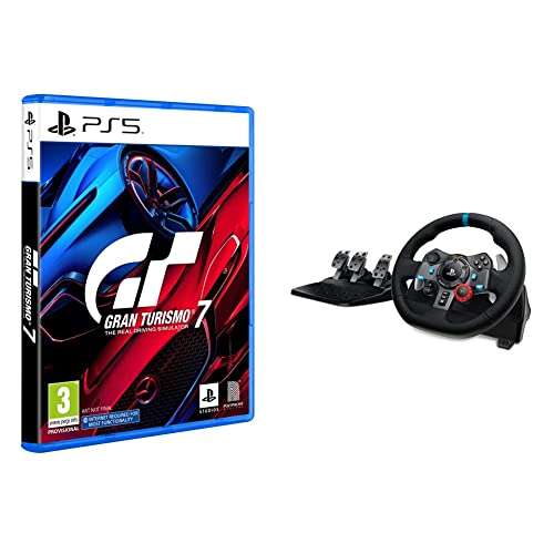 Gran Turismo 7 + Logitech G29 Driving Force Racing Wheel and Floor Pedals £281.99 @ Amazon