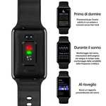 OPPO Watch Smart Watch, AMOLED Curved Screen, 32g, Bluetooth 5.0, 5ATM Resistance, Fast Charge - Black, Sold By C247 OUTLET