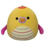 Squishmallows SQCR05375 7.5-Inch-Leif The Yellow Seadragon with Striped Belly