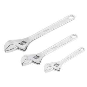 Forge Steel Adjustable Wrench Set - 3 piece - Free C&C