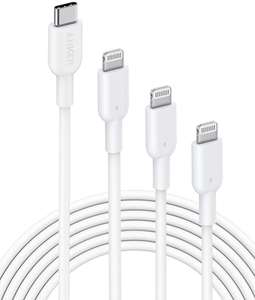 3× Anker PowerLine II USB-C to Lightning Cables (3ft, 6ft, 10ft) - £24.49 (With Applied Discount) - Sold by Anker / Fulfilled by Amazon