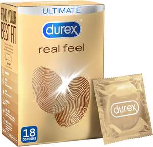 Durex Real Feel Condoms, Pack of 18 £12.58 @ Amazon